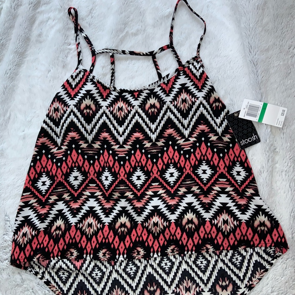 NWT stoosh printed blouse